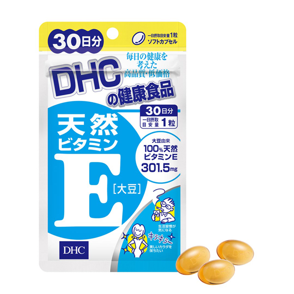 Viên Uống Bổ Sung Vitamin E DHC Natural Vitamin E Soybean Giúp Cải Thiện Làn Da, Sức Khoẻ  Gói 30 viên (30 ngày sử dụng)
