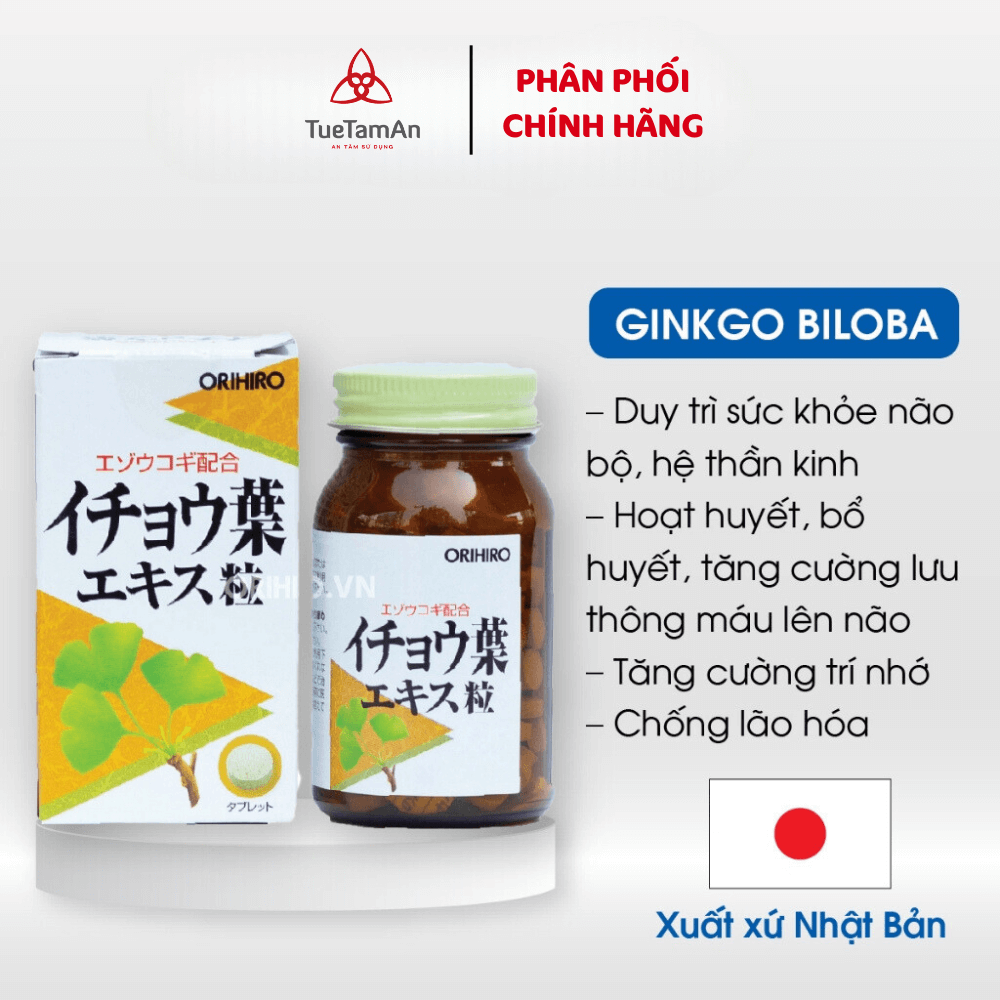 Viên uống bổ não Orihiro Ginkgo Biloba 240 viên

